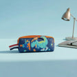 Navy T-Rex dino pencil case with orange zips and carry loop – Jack Gifts Online Lebanon