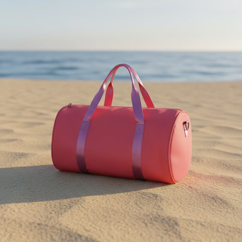 Coral kids beach duffle bag on the sand, Jack Gifts Online Lebanon