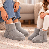 Sparkly Gray Winter Boots