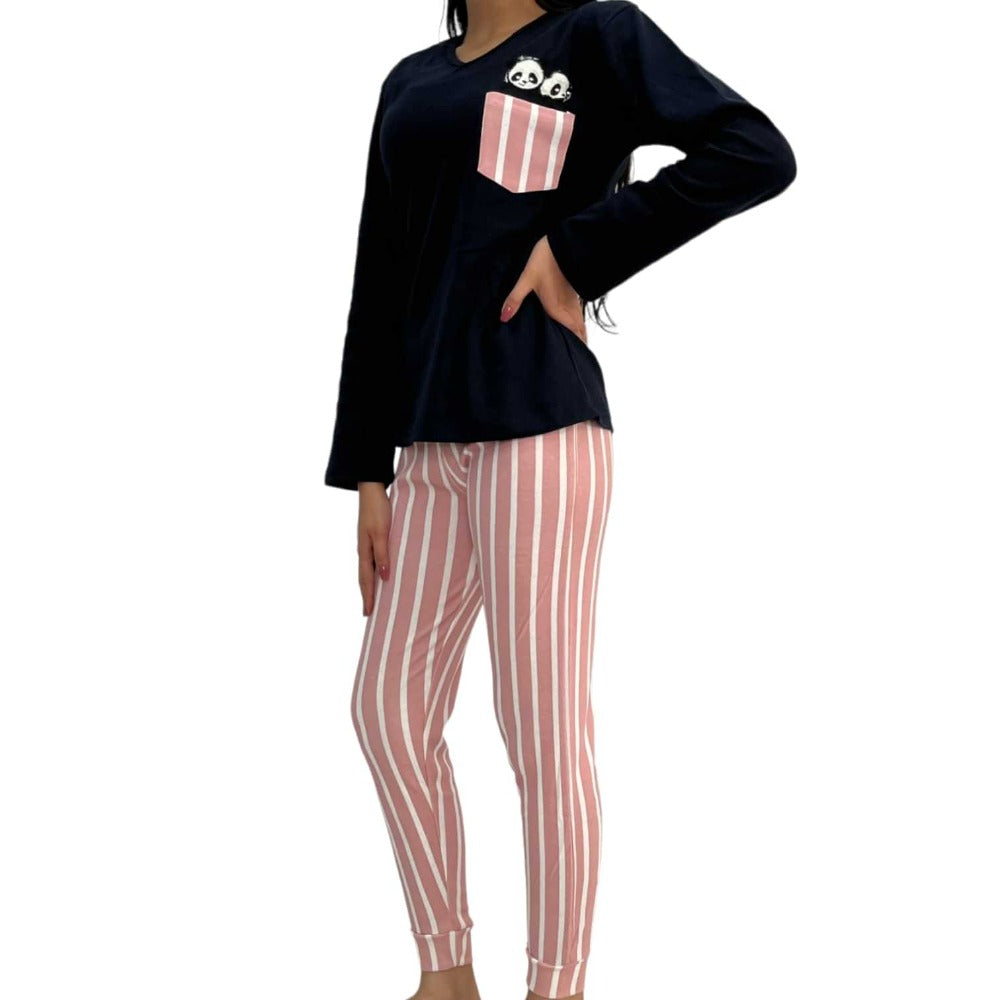 DARK BLUE Pouch Panda PJ for teen girls