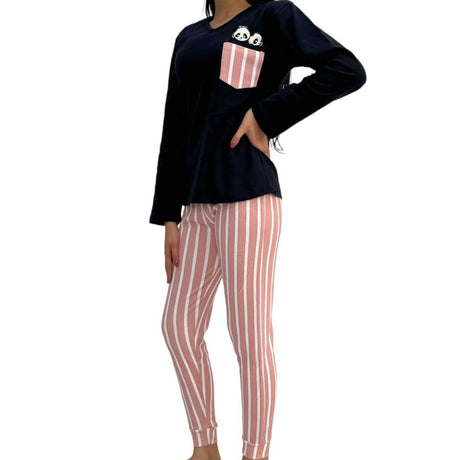 DARK BLUE Pouch Panda PJ for teen girls