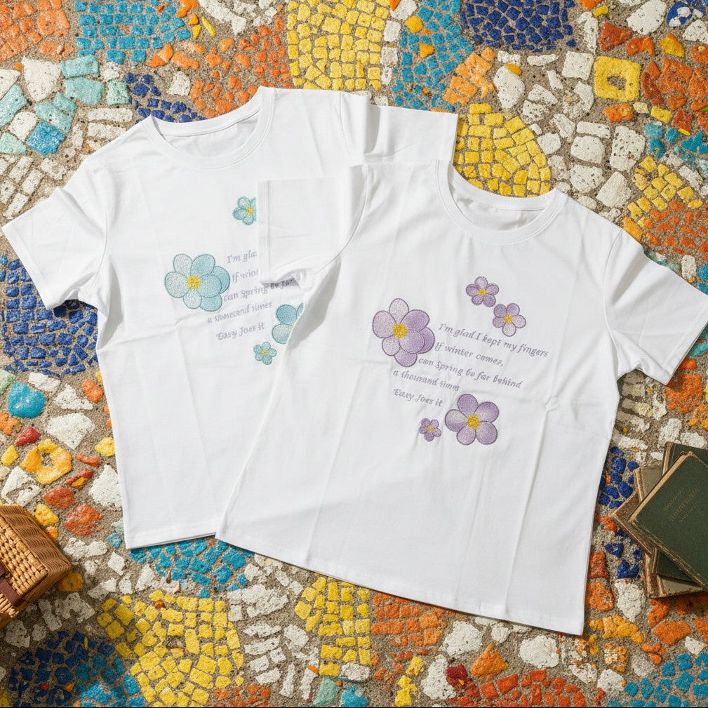 Floral Quote Graphic Tshirt