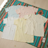 Women's 3D flower applique t-shirts in pink, blue, cream, yellow and white – Jack Gifts Online Lebanon