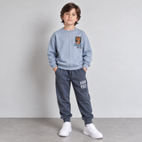 Blue Tiger Forest Sweatshirt Boys Jogging Set