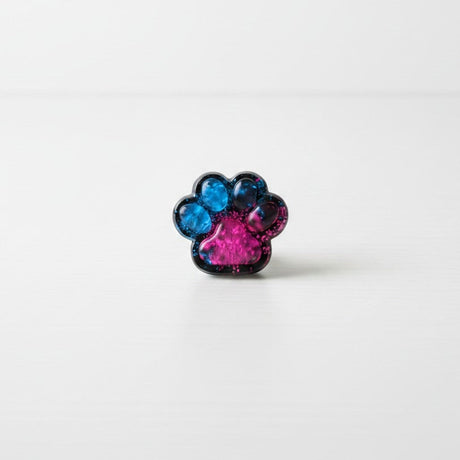 Blue and pink glitter paw print charm, Jack Gifts Online Lebanon