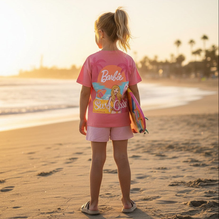 Girls Barbie Short Set