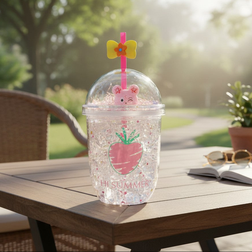 Glitter Fruit Tumbler