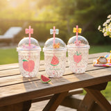 Glitter Fruit Tumbler