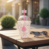 Glitter Fruit Tumbler
