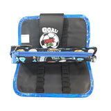 Goal pencil case opened on a white background
