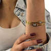 Gold Luxury Roman Bangle Bracelet