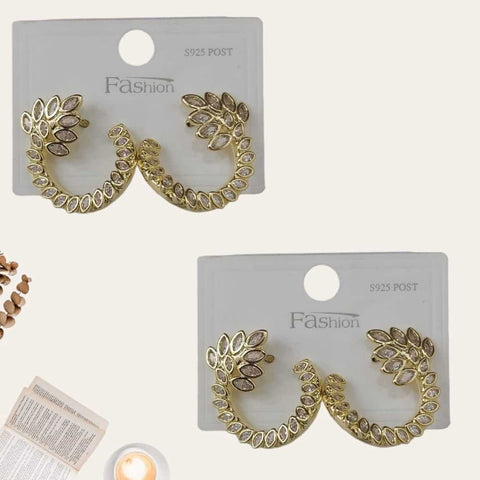 Gold Simple Stud Earrings 13