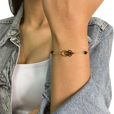 Gold & Black St Charbel Bracelet 1