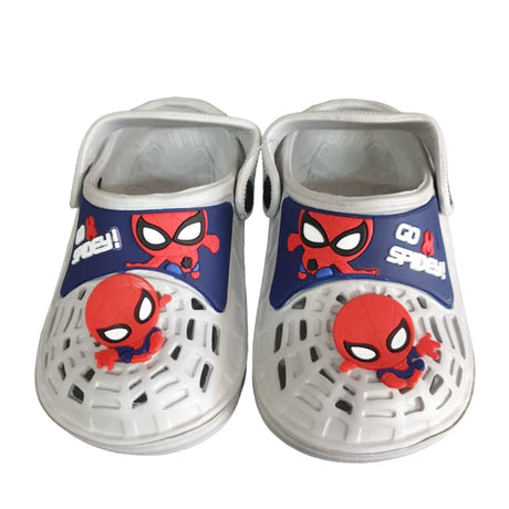 Grey Go Spidey Crocs