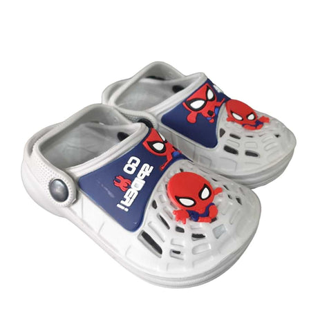 Grey Go Spidey Crocs