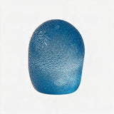 Blue gumdrop squishy with a frosted sugar coated surface