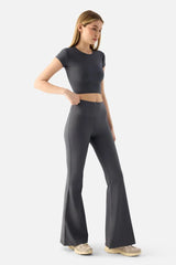 Grey Wide Leg Leggings