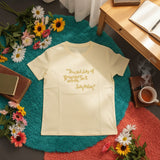 Yellow Jollytales quote women's t-shirt
