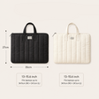 Black and white quilted laptop sleeves with carry handles, Jack Gifts Online Lebanon