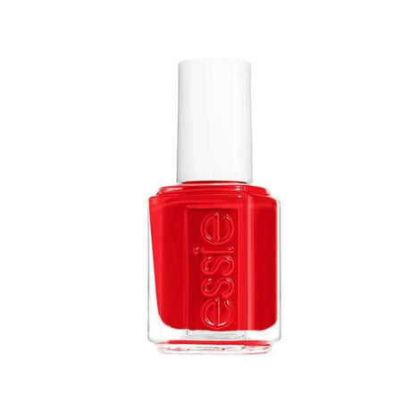 Essie Laquered Up 62 nail polish bottle in bright scarlet red