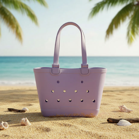 Kids lavender EVA beach tote bag with drainage holes, Jack Gifts Lebanon