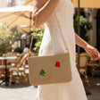 Handmade beige Lebanon embroidered crossbody bag, Jack Gifts Online Lebanon