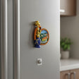 Blue and gold hookah Lebanon souvenir fridge magnet, Jack Gifts Online Lebanon