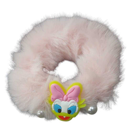 Light Pink Cartoon Fluffy Hair Tie 