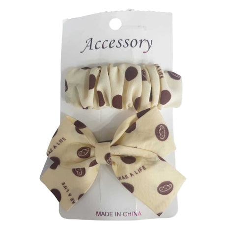 Light Yellow Bow Hairpins