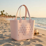 Large light pink EVA beach tote bag with drainage holes, Jack Gifts Lebanon