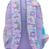Padded back panel and unicorn print shoulder straps for comfy wear