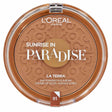 L'Oreal Paris Sunrise In Paradise bronzer compact in shade 01 with an embossed tile pattern and a golden centre