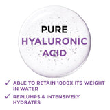 Pure hyaluronic acid gel drop that retains 1000 times its weight in water