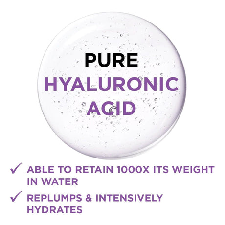 Pure hyaluronic acid gel drop that retains 1000 times its weight in water