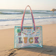 Kids iridescent Luck beach tote bag, 40x30 cm, Jack Gifts Online Lebanon