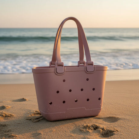 Kids mauve EVA beach tote bag with drainage holes, Jack Gifts Lebanon