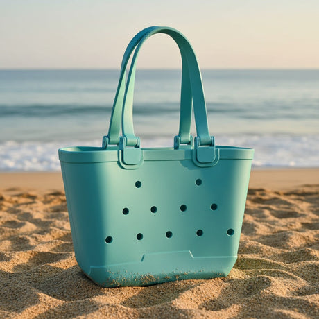 Kids mint EVA beach tote bag with drainage holes, Jack Gifts Online Lebanon