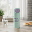 Mint green thermal flask with lilac flip lock lid, Jack Gifts Online Lebanon