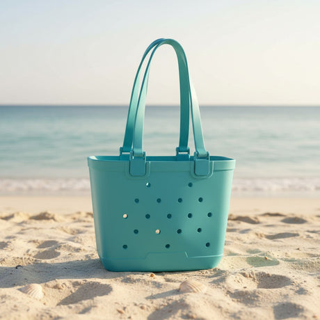 Medium mint EVA beach tote bag with drainage holes, Jack Gifts Lebanon