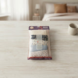 Five pack of navy and cream floral cotton briefs with resealable pack
