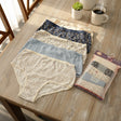 Women's navy and cream floral cotton brief multipack, Jack Gifts Online Lebanon