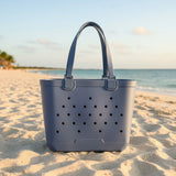 Large navy EVA beach tote bag with drainage holes, Jack Gifts Online Lebanon