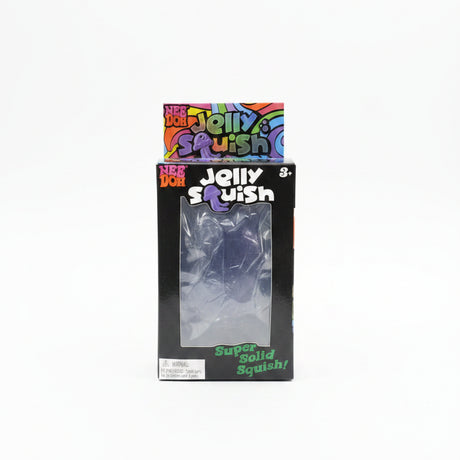 NeeDoh Jelly Squish toy in colorful retail box with a clear window showing the jellyfish inside