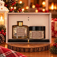 Ocean sea wave reed diffuser and scented candle with black reed sticks in a cream gift box