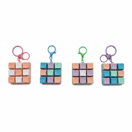 Pastel cube click it fidget keychains in assorted colors, Jack Gifts Online Lebanon