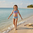 Pastel heart print bikini set worn on the beach, Jack Gifts Online Lebanon
