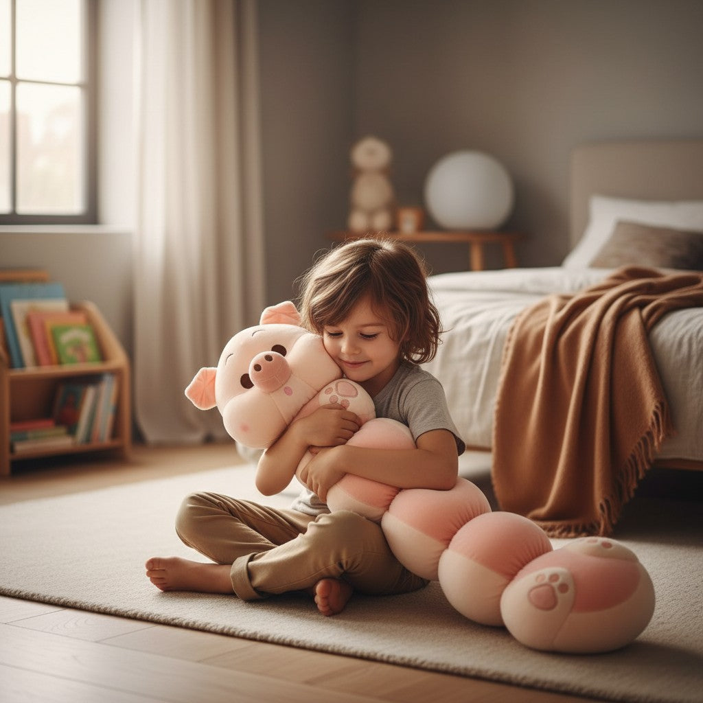 Pink pig long body pillow plush toy, Jack Gifts Online Lebanon