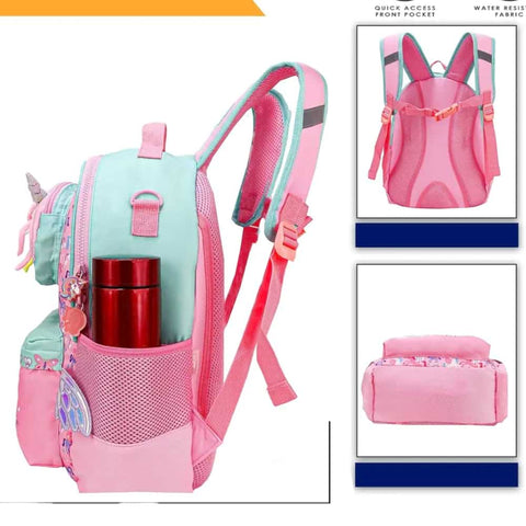 Pink Aqua Unicorn 11 Backpack