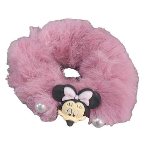 Pink Cartoon Fluffy Hair Tie 
