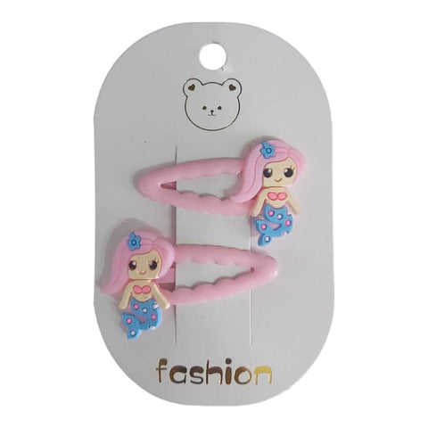 Pink Doll Hairpins